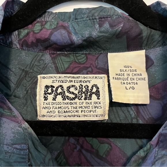 Pasha | Vintage Silk Button Up Shirt - Picture 13 of 13